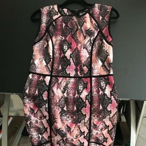 Pink Snakeskin Dress